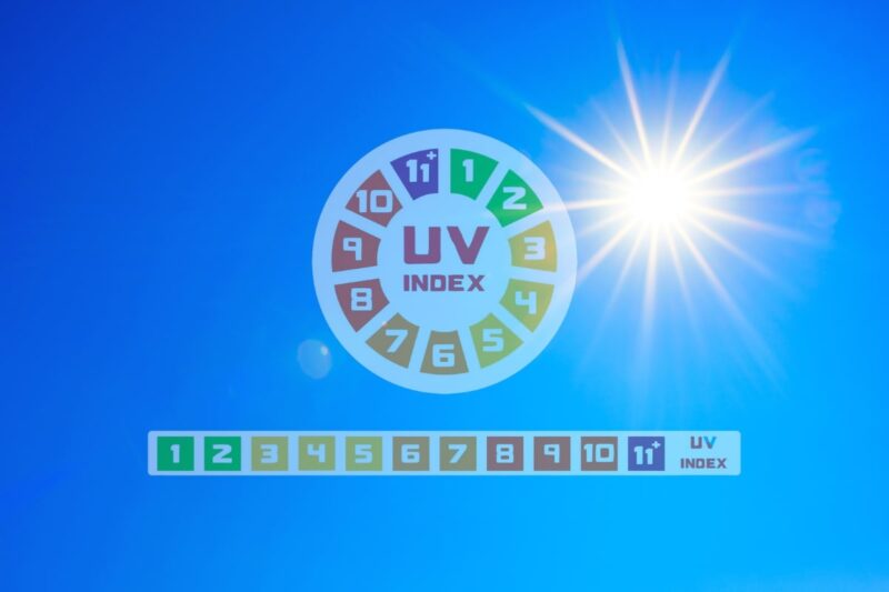 Index UV Tan scale
