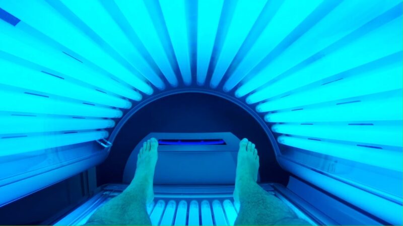 Inside Tanning Bed